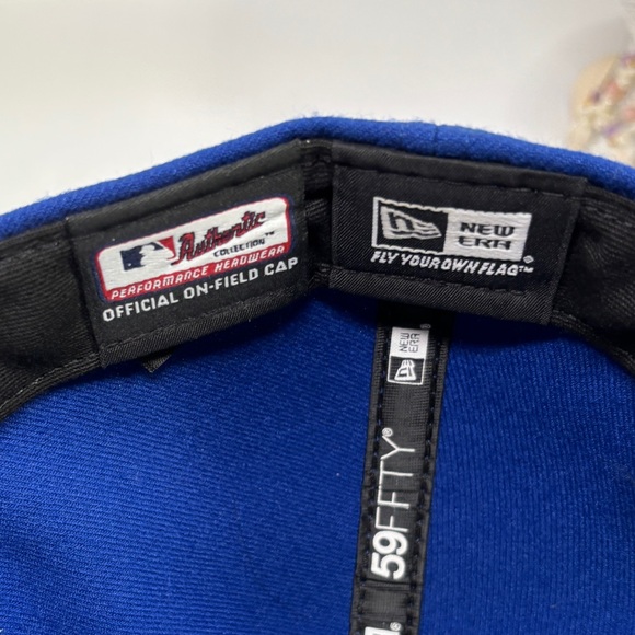 Men's Chicago Cubs New Era Royal 59FIFTY Fitted Hat size 7 5/8 - Picture 7 of 9
